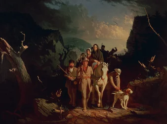 Daniel Boone saattoi uudisasukkaita Cumberland Gapin läpi 1851-52